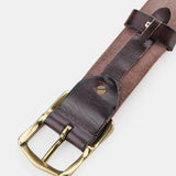 Genuine,Leather,Men's,Casual,Waistband,Waist,Strap,Smooth,Retro