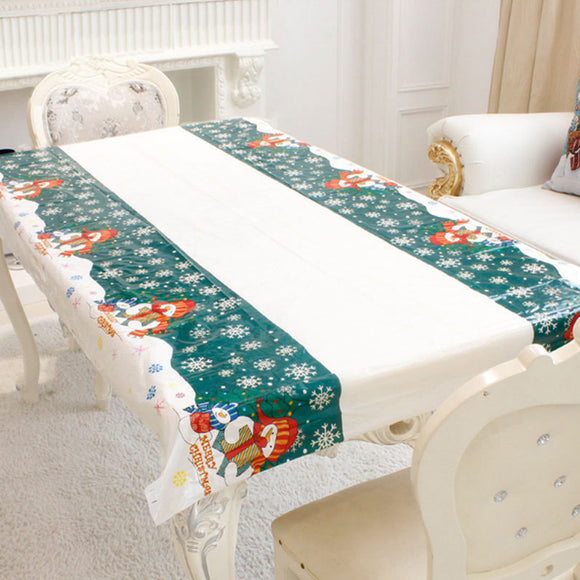 110x180cm,Rectangular,Disposable,Table,Cloth,Christmas,Tablecloth,Printed,Table,Cover