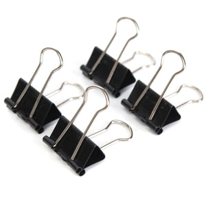 12PCS,Metal,Black,Binder,Spring,Clips,Paper,Filing,Clamps