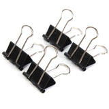12PCS,Metal,Black,Binder,Spring,Clips,Paper,Filing,Clamps