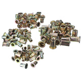 100Pcs,Mixed,Threaded,Carbon,Steel,Rivet,Rivnut,Inserts