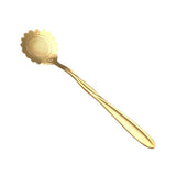 KCASA,Flower,Shape,Stainless,Steel,Coffee,Sugar,Spoon,Spoon,Cream,Tableware