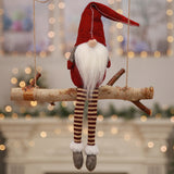 Loskii,Christmas,Decorations,Santa,Claus,Pendants,Window,Ornaments,Cartoon,Hanging,Decor,Children