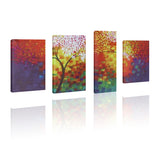 Piece,Unframed,Colourful,Trees,Canvas,Paintings,Picture