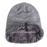 Velvet,Knitted,Stripe,Beanie,Outdoor,Winter,Skullcap,Beanies