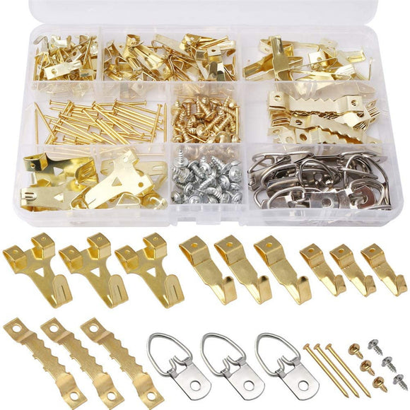224Pcs,Picture,Hooks,Mounting,Picture,Hangers,Picture,Hanging,Nails