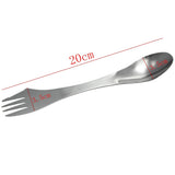 Metal,Spork,Spoon,Cutlery,Utensil,Multifunction,Stainless,Steel,Tableware,Outdoor,Portable,Camping,Picnic,Gadget
