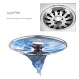 200x100mm,Stainless,Steel,Rectangle,Shower,Floor,Drain,Removable,Strainer,Linear,Quick,Drain,Grate