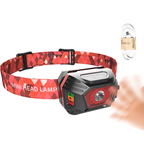 XANES,Smart,Sensor,450LM,HeadLamp,Waterproof,Modes,Adjustable,Rechargeable,Light