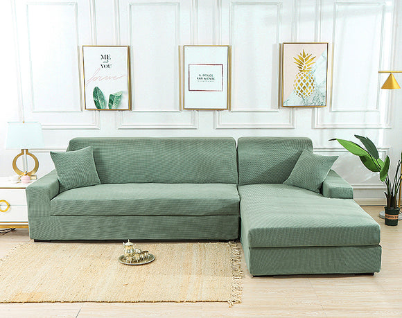 Green,Stretch,Elastic,Cover,Solid,Slipcover,Washable,Couch,Furniture,Protector,Living