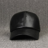 Leather,Baseball,Adjustable,Winter,Black,Trucker,Snapback