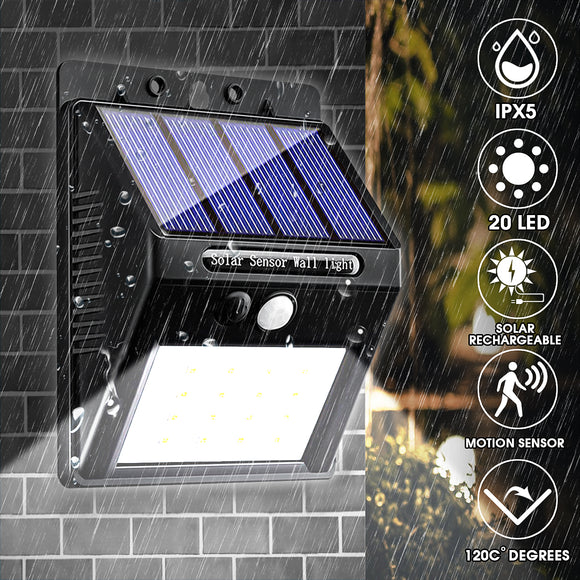 400Lumen,Outdoor,Solar,Wireless,Motion,Sensor,Lights,Waterproof,Bright,Security,Night,Light,Walkway