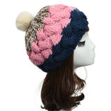 Women,Female,Knitted,Rabbit,Beanie,Adjustable,Elastic,Beret