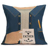 Honana,43x43cm,Father's,Flower,Cotton,Linen,Pillow,Cushion,Cover,Decor