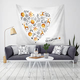 Loskii,Christmas,Tapestry,Hanging,Santa,Print,Tapestry,Decor,Christmas,Decorations