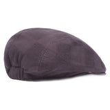 Summer,Plaid,Beret,Cotton,Adjustable,Newsboy,Hunting