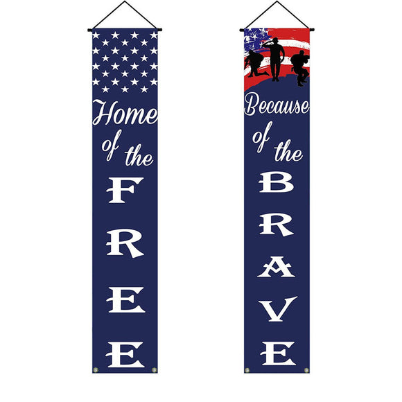 180x30cm,American,Patriotic,Independence,Decor,Banner,Porch,Front,Curtain,Party,Decoration,Stars,Couplets