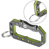 Stainless,Steel,Survial,Climbing,Carabiner,Outdoor,Multifunctional,Backpack,Buckle,Keychain