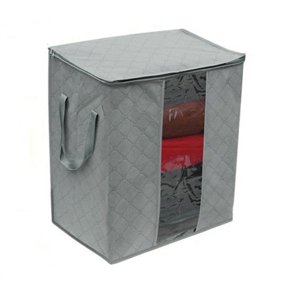 Foldable,Bamboo,Charcoal,Storage,Clothes,Blanket,Closet,Organizer,Quilts,Storage