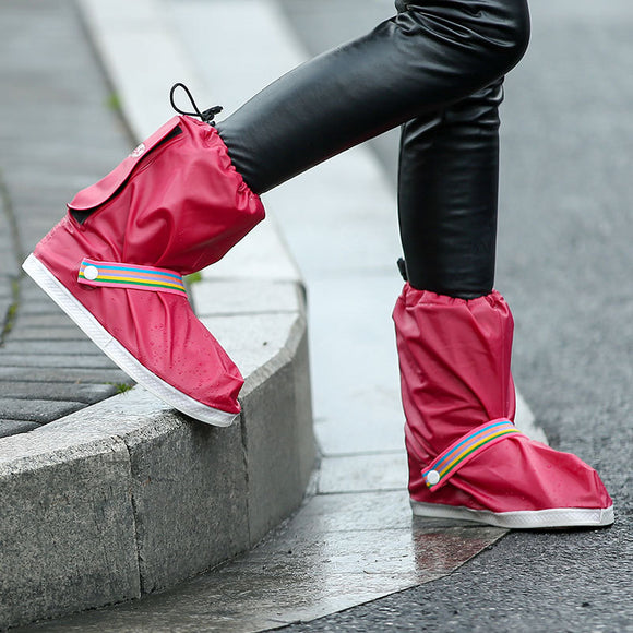 Colors,Waterproof,Women,Boots,Cover,Rainbow,Boots