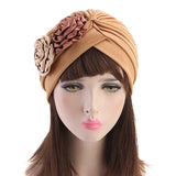 Women,Polyester,Ethnic,Floral,Turban,Outdoor,Print,Breathable,Chemo