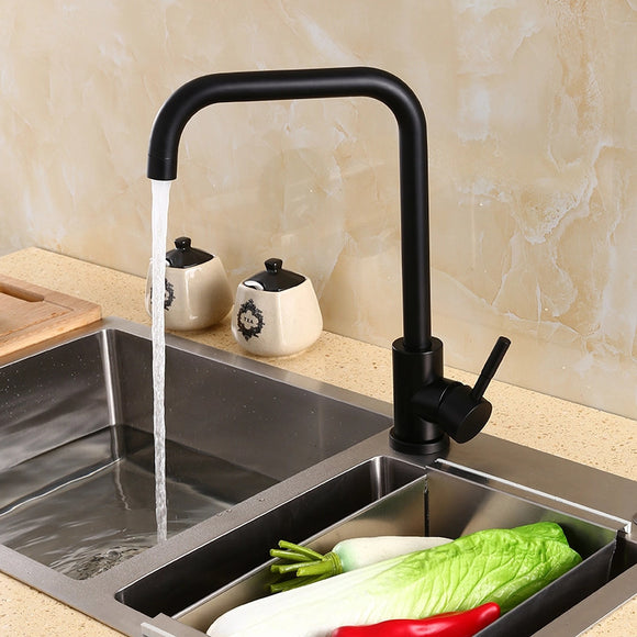 Kitchen,Faucets,Stainless,Steel,Kitchen,Mixer,Single,Handle,Single,Kitchen,Faucet,Mixer