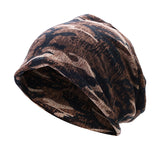 Women,Camouflage,Cotton,Beanies,Elastic,Bonnet,Scarf