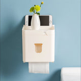 Jordan&Judy,Waterproof,Mounted,Bathroom,Tissue,Issue,Facial,Tissue,Dispenser,Adhesive,Hanging,Phone,Holder