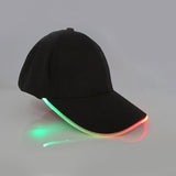 Unisex,Style,Light,Baseball,Luminous,Fashion,Snapback,Fiber,Optic