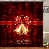 180x180cm,Christmas,Shower,Curtain,Pedestal,Toilet,Cover