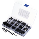 Suleve,M3NH17,780Pcs,Nylon,Screw,Black,Screw,Standoff,Spacer,Column,Assortment