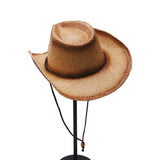 Unisex,Cowboy,Breathable,String,Straw,Elegant,Panama,Sunbonnet,Beach