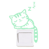 Sleeping,Creative,Luminous,Switch,Sticker,Removable,Decal,Decor