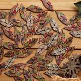 50PCS,Retro,Style,Leaves,Shaped,Wooden,Buttons,Washable,Sewing,Buttons,Decor,Handcraft,Supplies
