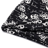 Skull,Pattern,Double,Layers,Headgear,Beanie,Dance,Scarf