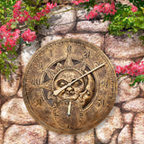 Waterproof,Outdoor,Indoor,Garden,Station,Clock,Thermometer