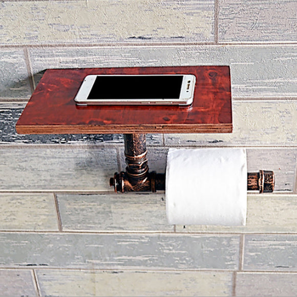 Vintage,Toilet,Towel,Holder,Wooden,Metal,Retro,Bathroom,Standing,Storage,Holder