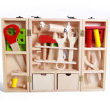 Simulation,Repair,Toolbox,Wooden,Drill,Screwdriver,House,Children