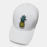 Women,Cotton,Pineapple,Embroidery,Casual,Sport,Curve,Sunscreen,Visor,Baseball