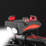 XANES,130db,Front,Light,Phone,Holder,2000mAh,Rechargeable,Waterproof,Handlebar,Light"