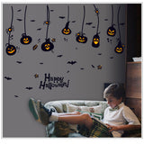 Halloween,Waterproof,Stickers,Gothic,Pumpkin,Lantern,Witch,Pattern,Nursery,Decoration