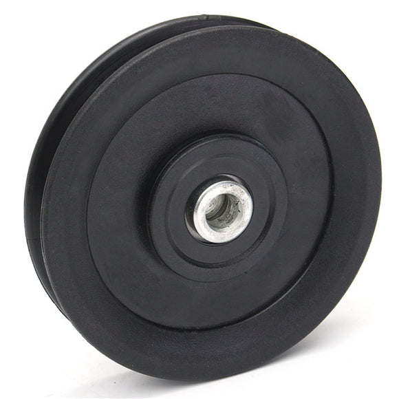 Nylon,Bearing,Pulley,Wheel,115mm,Black,Wheel,Cable,Fitness,Equipment,Part