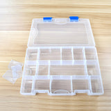 Compartment,Removable,Fishing,Tackle,Transparent,Plastic,Fishing,27.5*18.5*4.5cm