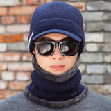 Outdoor,Men's,Letter,Earmuffs,Scarf