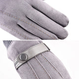 Men's,Winter,Suede,Gloves,Velvet,Thick,Touch,Screen,Finger,Glove