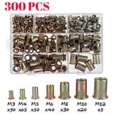 300Pcs,Carbon,Steel,Plated,Rivet