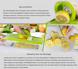 KCASA,Vegetable,Cutter,Container,Adjustable,Mandoline,Slicer,Interchangeable,Blades