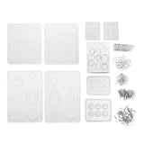 249PCS,Epoxy,Silicone,Resin,Casting,Molds,Jewelry,Pendant,Making,Craft