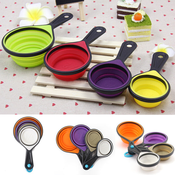 Silicone,Measuring,Spoon,Kitchen,Collapsible,Kitchen,Cooking