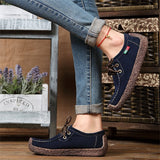 Women,Suede,Flats,Leather,Loafer,Shoes,Casual,Comfortable,Shoes,Camping,Hiking,Travel